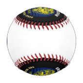 BALLE DE BASEBALL DRAPEAU DE L'ÉTAT DU BEAVER D'OREGON (Dos)