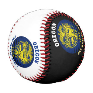 BALLE DE BASEBALL DRAPEAU DE L'ÉTAT DU BEAVER D'OREGON