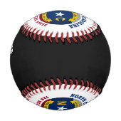 BALLE DE BASEBALL DRAPEAU DE L'ÉTAT DU TROU DE LA CAROLINE DU NORD (Devant)