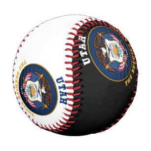 BALLE DE BASEBALL DRAPEAU DE L'ÉTAT D'UTAH BEEHIVE