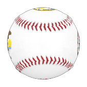 Balle De Baseball Drapeau de l'Illinois (Dos)