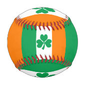 Balle De Baseball Drapeau de l'Irlande Shamrock (Devant)