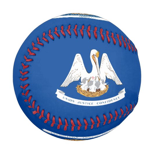 Balle De Baseball Drapeau de Louisiane (Devant Gauche)