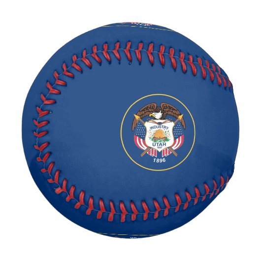 Balle De Baseball Drapeau de l'Utah (Devant Gauche)