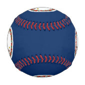 Balle De Baseball Drapeau de Virginie (Dos)