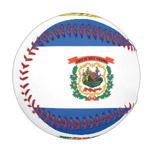 Balle De Baseball Drapeau de Virginie occidentale
