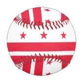 Balle De Baseball Drapeau de Washington D.C. (District de Columbia) (Devant)