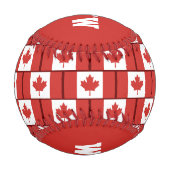 Balle De Baseball DRAPEAU D'Écriture Personnalisée Patriotique CANAD (Dos)