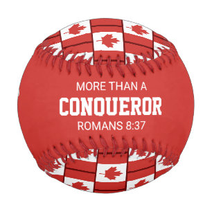 Balle De Baseball DRAPEAU D'Écriture Personnalisée Patriotique CANAD