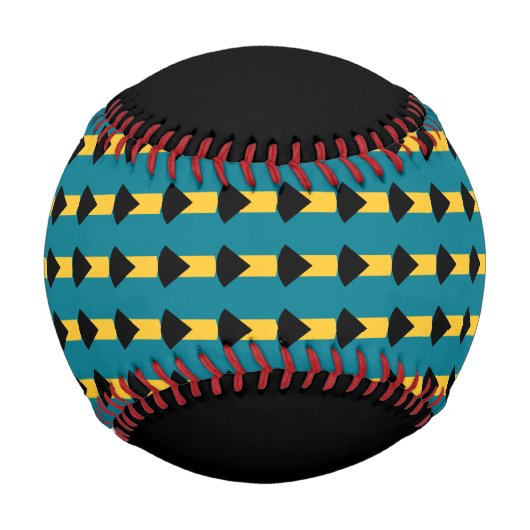 Balle De Baseball Drapeau des Bahamas Baseball (Devant)