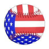 Balle De Baseball Drapeau des États-Unis (Dos)