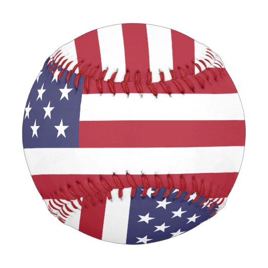 Balle De Baseball Drapeau des États-Unis (Devant)