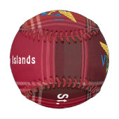 Balle De Baseball Drapeau des îles Vierges américaines St Thomas USV (Dos)
