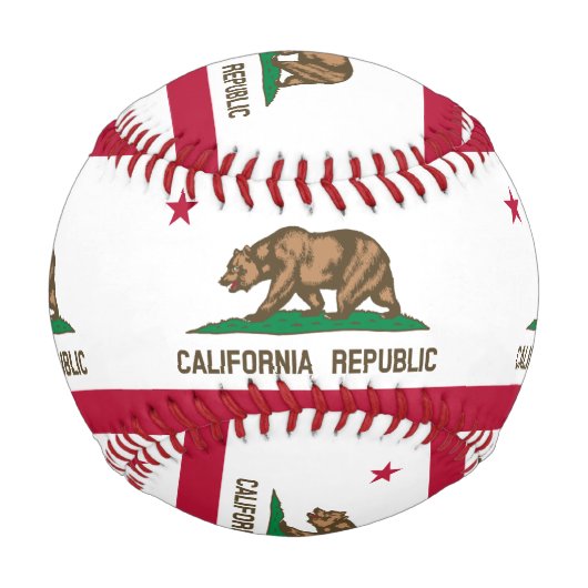 Balle De Baseball Drapeau d'État de Californie (Dos)