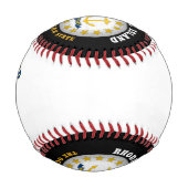 BALLE DE BASEBALL DRAPEAU D'ÉTAT DE L'OCÉAN DE L'ÎLE RHODE (Dos)