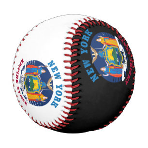 BALLE DE BASEBALL DRAPEAU D'ÉTAT DE NEW YORK