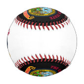 BALLE DE BASEBALL DRAPEAU D'ÉTAT IDAHO CROSSROADS (Dos)