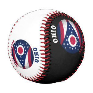 BALLE DE BASEBALL DRAPEAU D'ÉTAT OHIO BUCKEYE