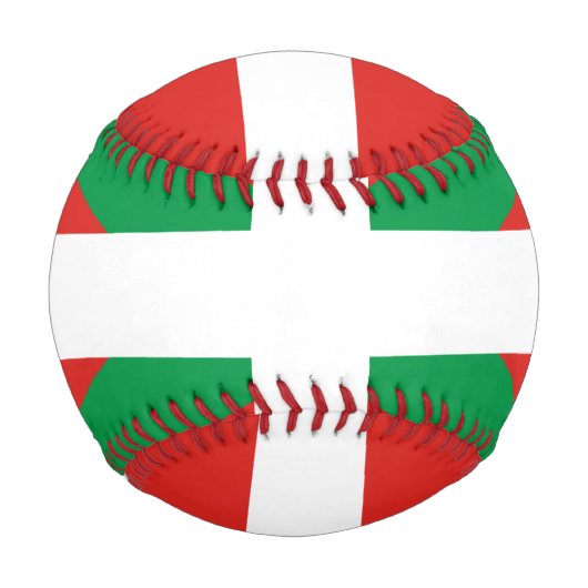 Balle De Baseball Drapeau du baseball basque (Devant)