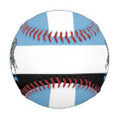 Balle De Baseball Drapeau du Botswana et blason patriotique (Dos)