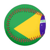 Balle De Baseball Drapeau du Brésil (Devant Gauche)