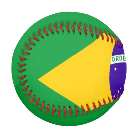 Balle De Baseball Drapeau du Brésil (Devant Gauche)