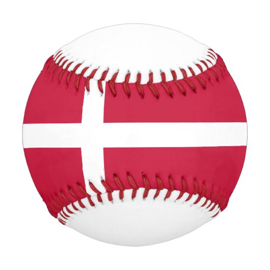 Balle De Baseball Drapeau du Danemark (Devant)