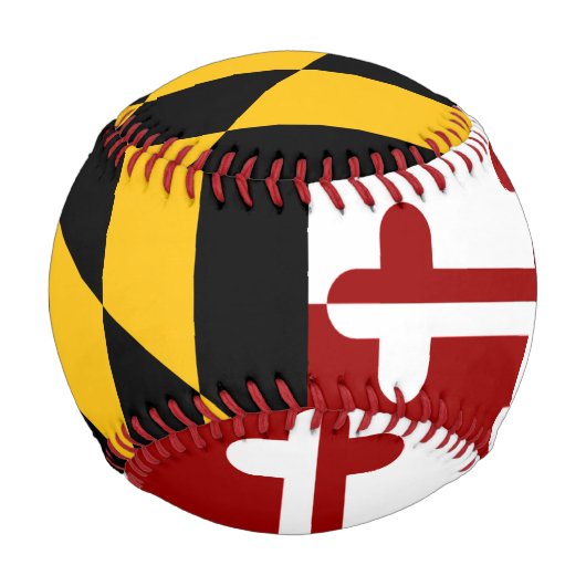 Balle De Baseball Drapeau du Maryland (Devant)