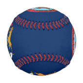 Balle De Baseball Drapeau du Michigan (Devant)