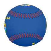 Balle De Baseball Drapeau du Montana (Dos)