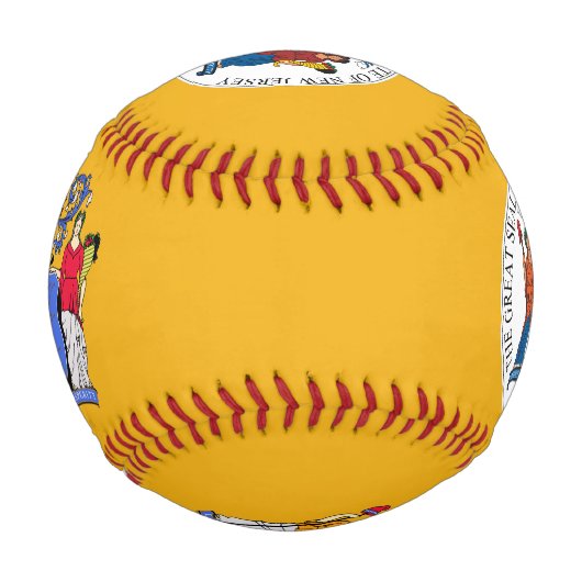 Balle De Baseball Drapeau du New Jersey (Devant)