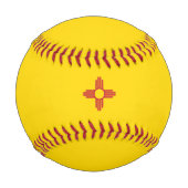 Balle De Baseball Drapeau du Nouveau-Mexique (États-Unis) (Dos)
