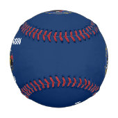 Balle De Baseball Drapeau du Wisconsin (Dos)
