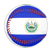 Balle De Baseball Drapeau El Salvador (Devant Gauche)