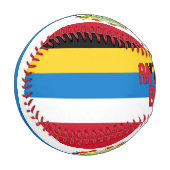 Balle De Baseball Drapeau et armoiries d'Antigua-et-Barbuda (Devant Gauche)