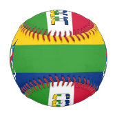 Balle De Baseball Drapeau et armoiries de la République centrafricai (Dos)