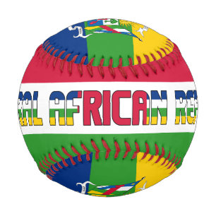 Balle De Baseball Drapeau et armoiries de la République centrafricai