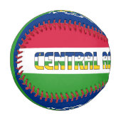 Balle De Baseball Drapeau et armoiries de la République centrafricai (Devant Gauche)