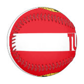 Balle De Baseball Drapeau et armoiries de Tunisie Patriotique (Devant Gauche)