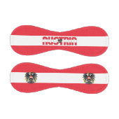 Balle De Baseball Drapeau et blason d'Autriche Baseball patriotique (Panneaux)