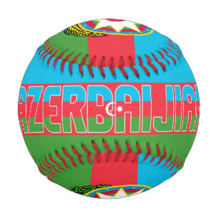 Balle De Baseball Drapeau et blason d'Azerbaïdjan Patriotique