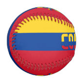 Balle De Baseball Drapeau et blason de Colombie Patriotique (Devant Gauche)