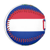 Balle De Baseball Drapeau et blason de Cuba Patriotique (Devant Gauche)