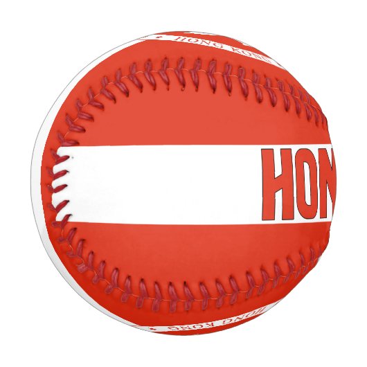 Balle De Baseball Drapeau et blason de Hong Kong Patriotique (Devant Gauche)