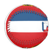 Balle De Baseball Drapeau et blason de la République tchèque Patriot (Devant Gauche)