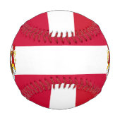 Balle De Baseball Drapeau et blason de Monaco Patriotique (Dos)