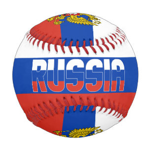 Balle De Baseball Drapeau et blason de Russie Patriotique