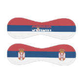 Balle De Baseball Drapeau et blason de Serbie Patriotique (Panneaux)