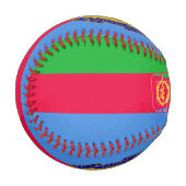 Balle De Baseball Drapeau et blason d'Érythrée Patriotique (Devant Gauche)