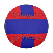 Balle De Baseball Drapeau et blason du Belize Patriotique (Dos)